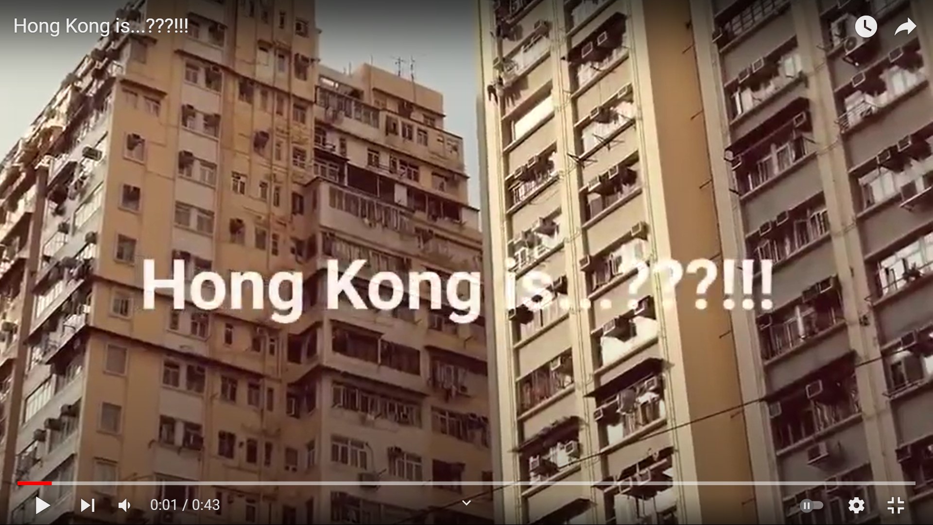 Frank’s “Hong Kong is...???!!!” snapshots video
