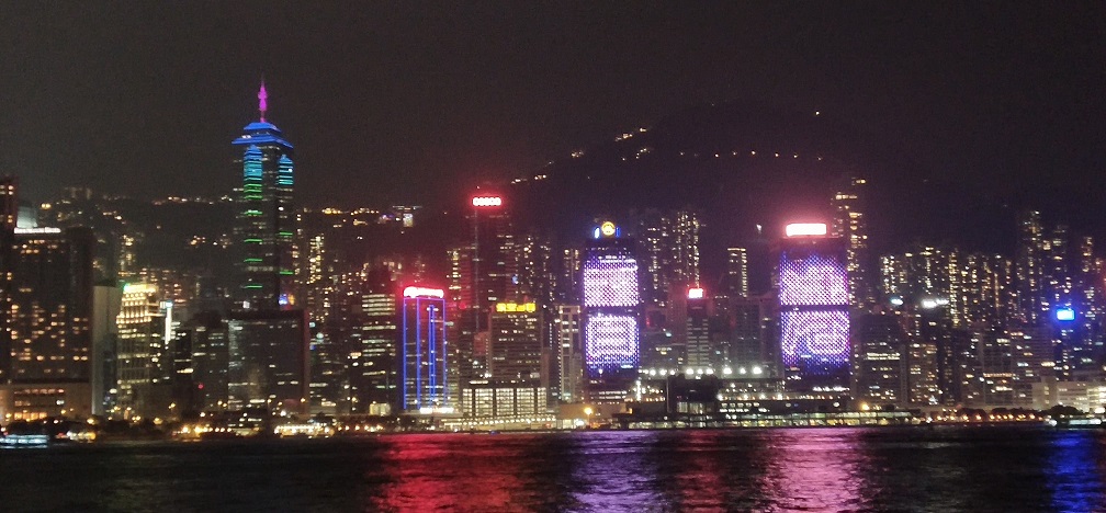 You cannot listen to the music of laser show if you see it at West Kowloon