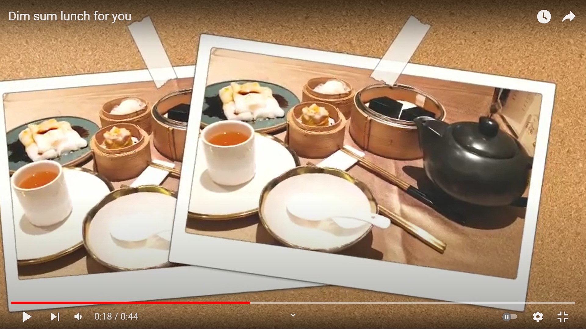 Frank’s “Dim sum lunch for you” snapshots video