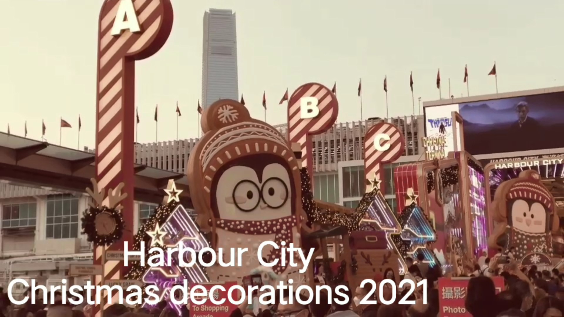 Harbour City Christmas decorations 2021 video screenshot