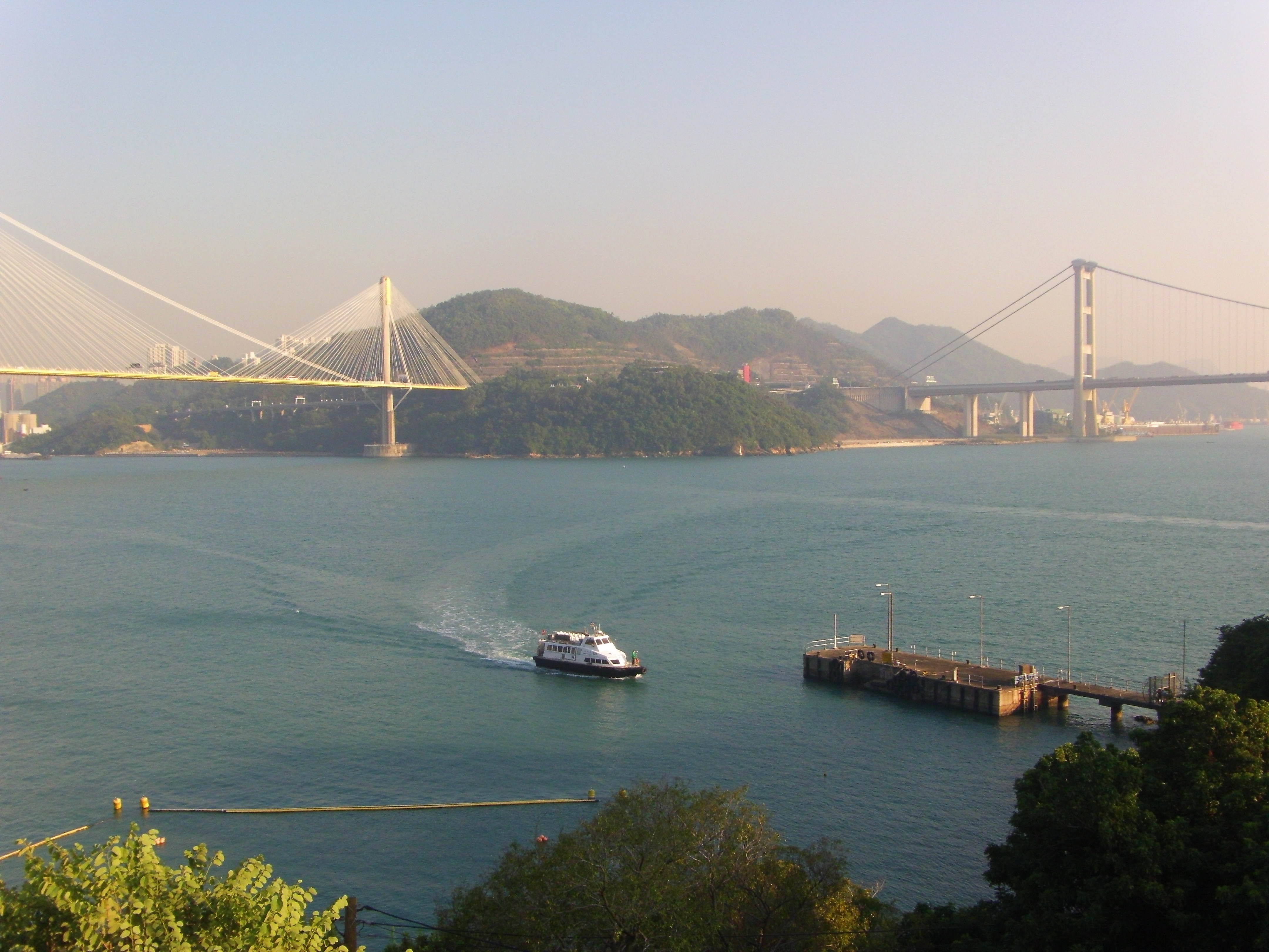 Ting Kau Bride and Tsing Ma Bridge