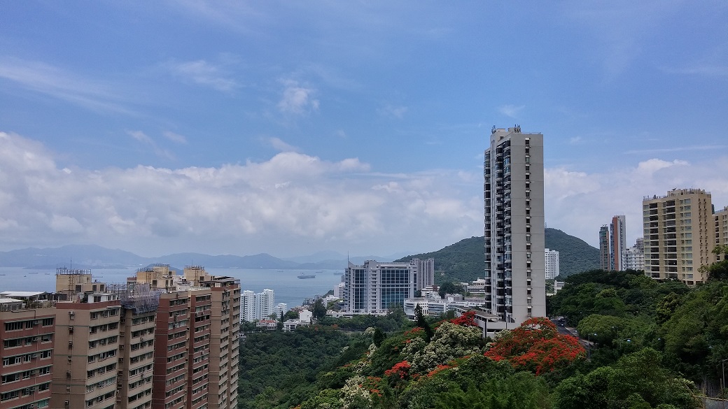 View of the scenic Pokfulam Road