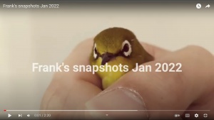 Screenshot of Frank's snapshots video Jan 2022
