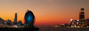 East Coast Park Precinct, sunset, night view, skyscrapers, sea, sky